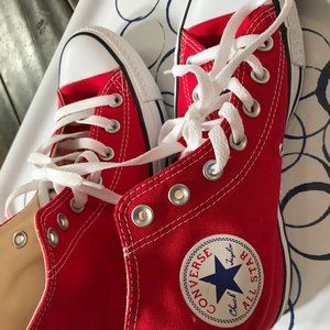 Converse Women's All Star Red High Top Shoes -